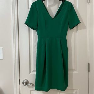 H&M Green V-Neck Dress